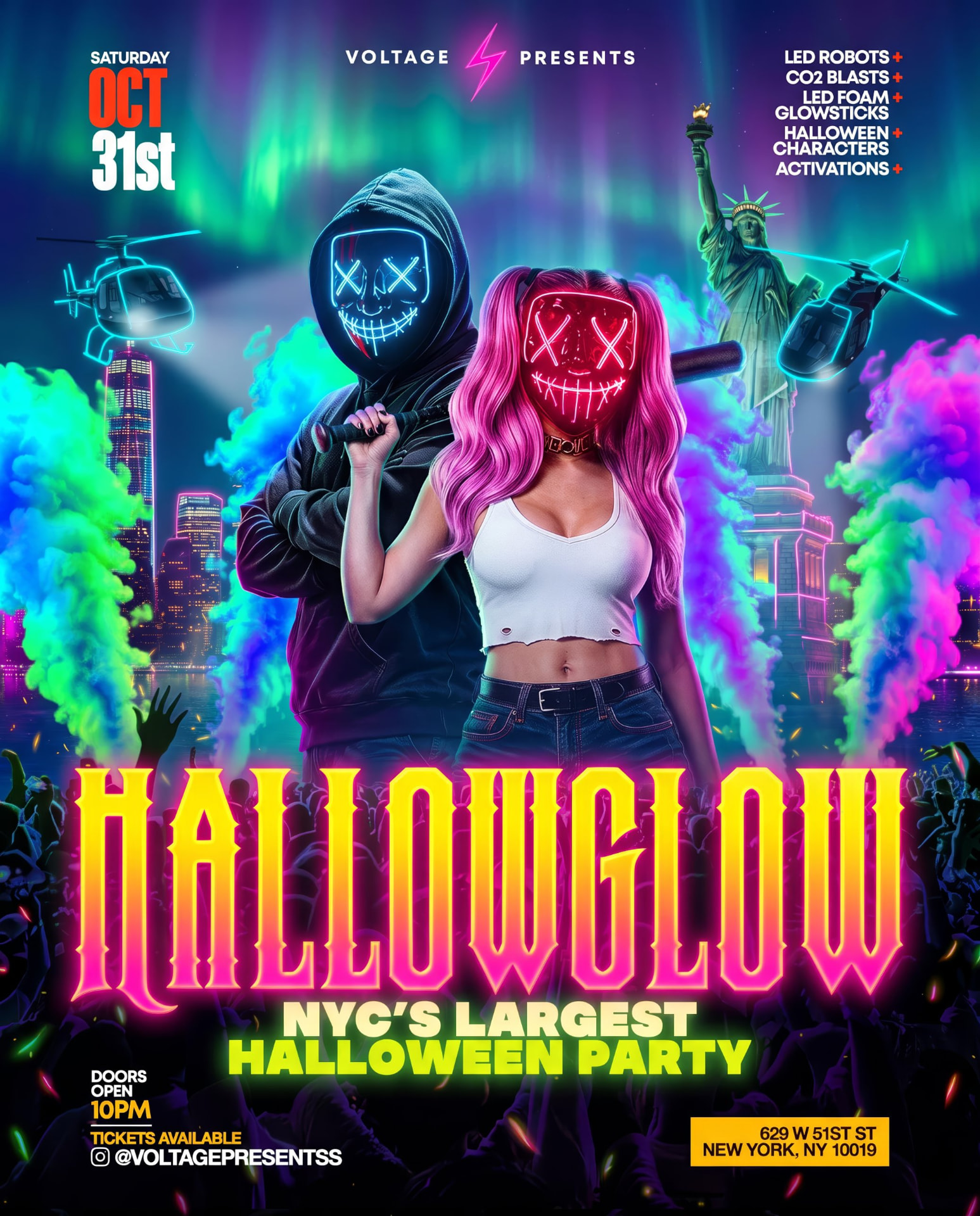 HALLOWGLOW event flyer